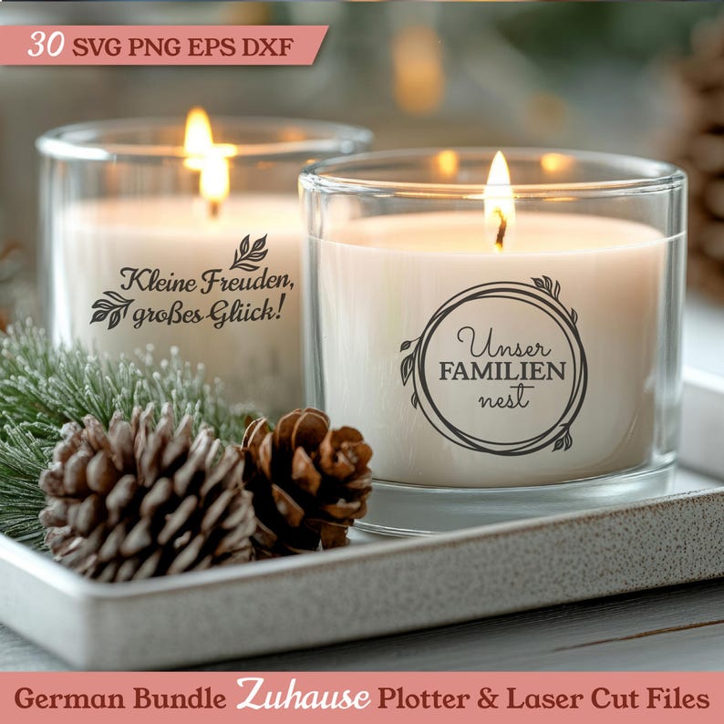 German Home SVG. Zuhause Familie Herz Liebe plotterdatei. Moving Housewarming Family House Wreath Heart Plotter Lasercut Cricut Silhouette.