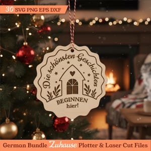 Zuhause, Familie, Herz, Liebe, Freude plotter und laserdatei für DIY-Geschenke. immagine 10