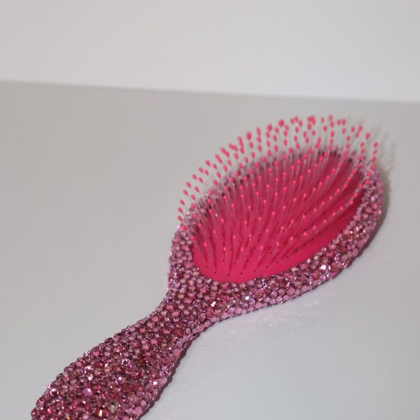 Bedazzled Pink Hairbrush