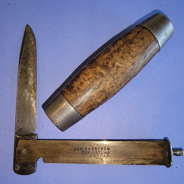 Antique Barrel Knife by Johan Engstrom, Sweden, ~1880s