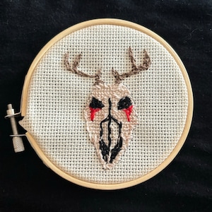 Svdden Death VOYD Skull Cross Stitch 4&quot;