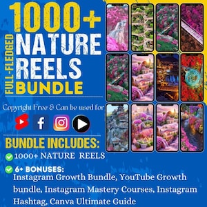1000 Nature Reel Bundle Stunning Scenes NatureReel VisualStorytelling image 1