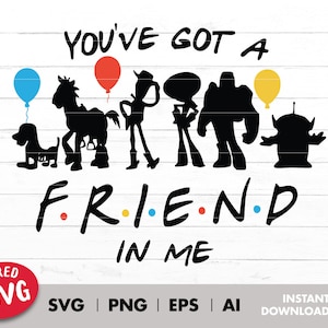 Archivo Svg en capas por color, Svg, transferencia de plancha SVG, sublimación de camisetas, transferencia de vinilo, png, cricut, tienes un amigo en mí imprimible