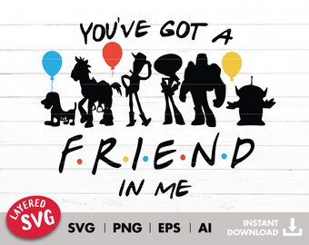 Layered by color Svg file, Svg, svg iron on transfer, tshirt sublimation, vinyl transfer, png, cricut, you've got a friend in me printable