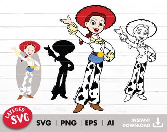 Cowgirl svg, Layered by color svg, Svg iron on transfer, tshirt sublimation, vinyl transfer, png, digital download, Cricut cut file