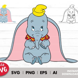 Baby Elephant svg, Layered by color svg, Svg file, Svg iron on transfer, tshirt sublimation, vinyl transfer, png, outlined, digital download