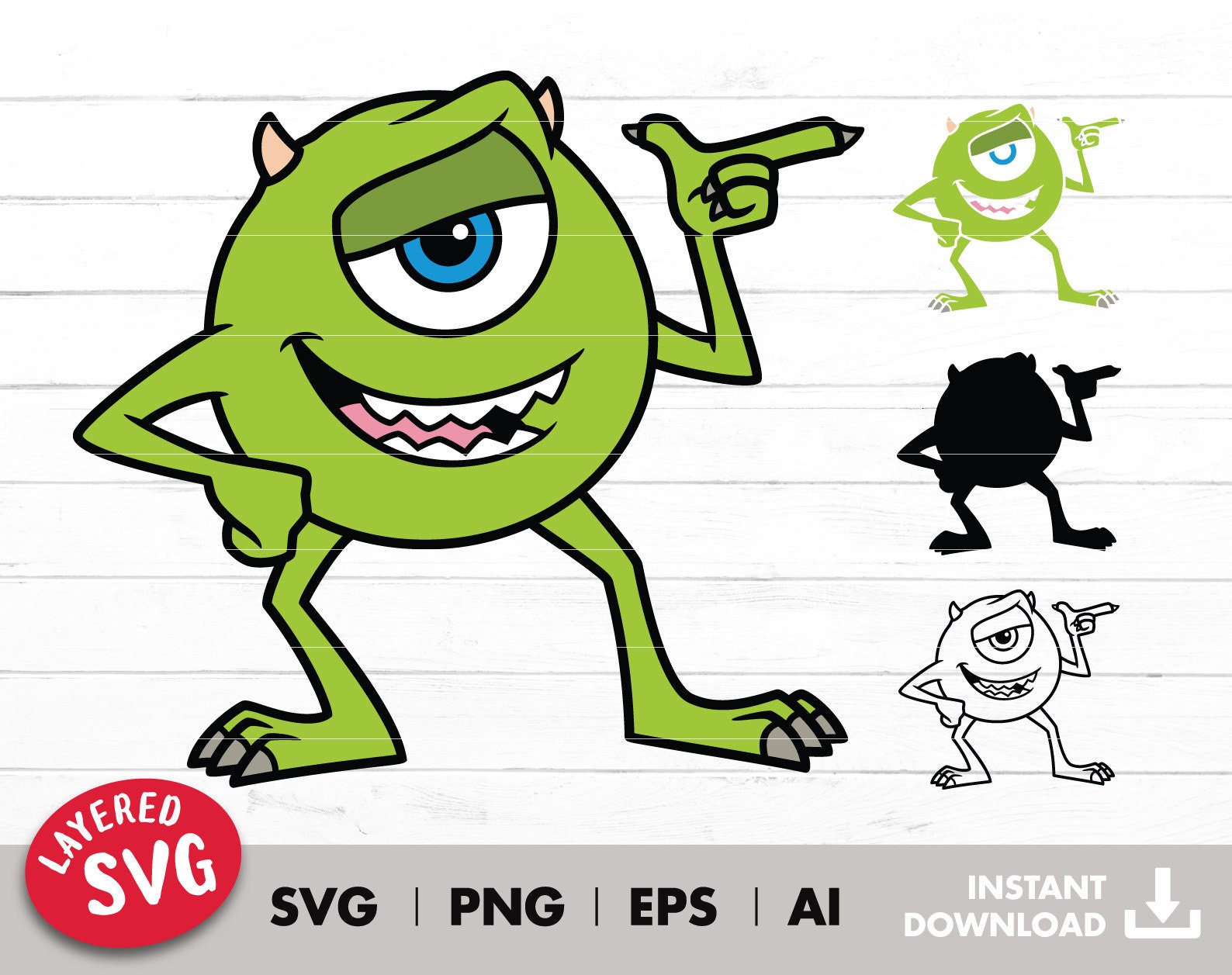 Layered Monster Monsters Svg, Layered by Color Svg, Svg File, Svg Iron on Transfer ...