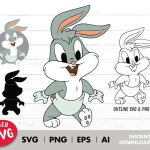 Baby konijntje svg, gelaagd op kleur svg, Svg-bestand, Svg opstrijkbare overdracht, tshirt sublimatie, vinyl transfer, png, geschetst, digitale download