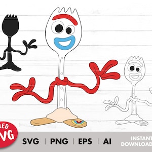 Forky Svg, Toy Story Forky svg, eps, dxf, png cutfiles, I'm trash svg –  Main St Magic Shop