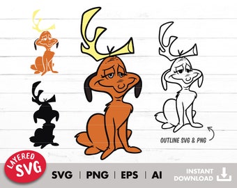 Piesek świąteczny svg, cyfrowy, Svg do prasowania na transferze, svg, png, cricut svg, tumbler svg, sublimacja na koszulce, transfer winylowy, warstwowy według koloru