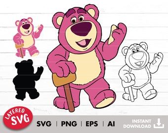 Bear svg, Layered by color svg, Svg file, Svg iron on transfer, tshirt sublimation, vinyl transfer, png, cricut, outlined, digital download