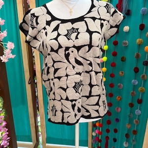 Full Embroidered Huipil Blouse Jalapa Oaxacan Embroidery Full Embroidered Huipil Blouse Jalapa Oaxacan Embroidery