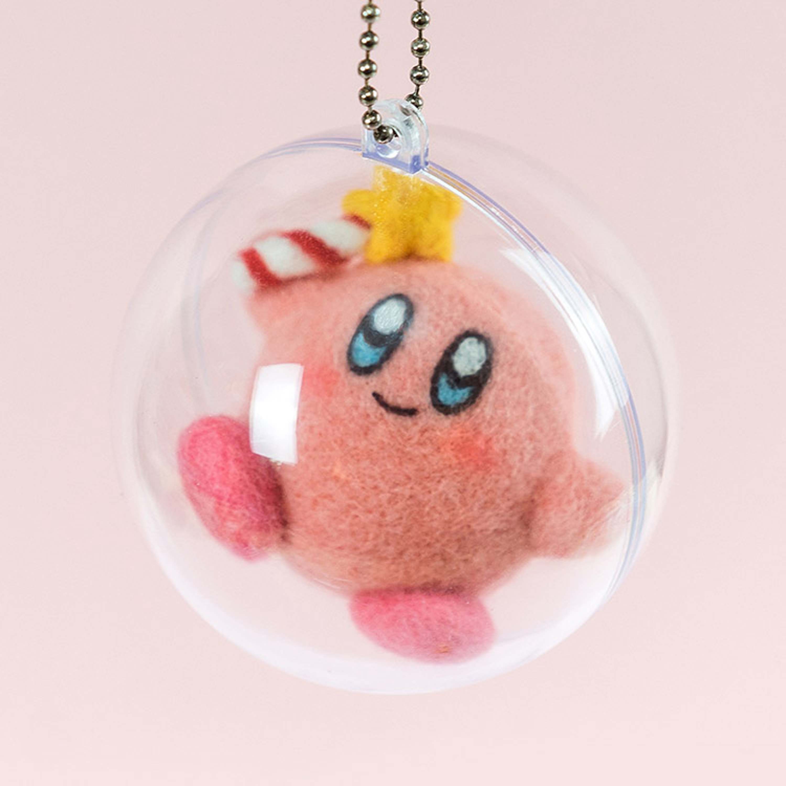 Handcrafted Needle Felted Kirby Adorable Soft Wool Sculpture Etsy