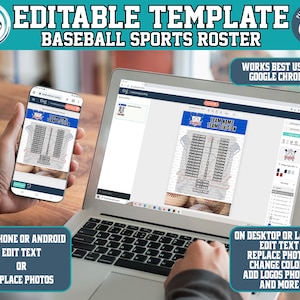 Customizable Wrestling Roster Template, Editable Sports Roster Design ...