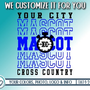Custom Cross Country Mascot Design, Cross Country Shirt Design PNG, Dtf dtg design, Personalized Cross Country Team Spirit PNG, We Customize