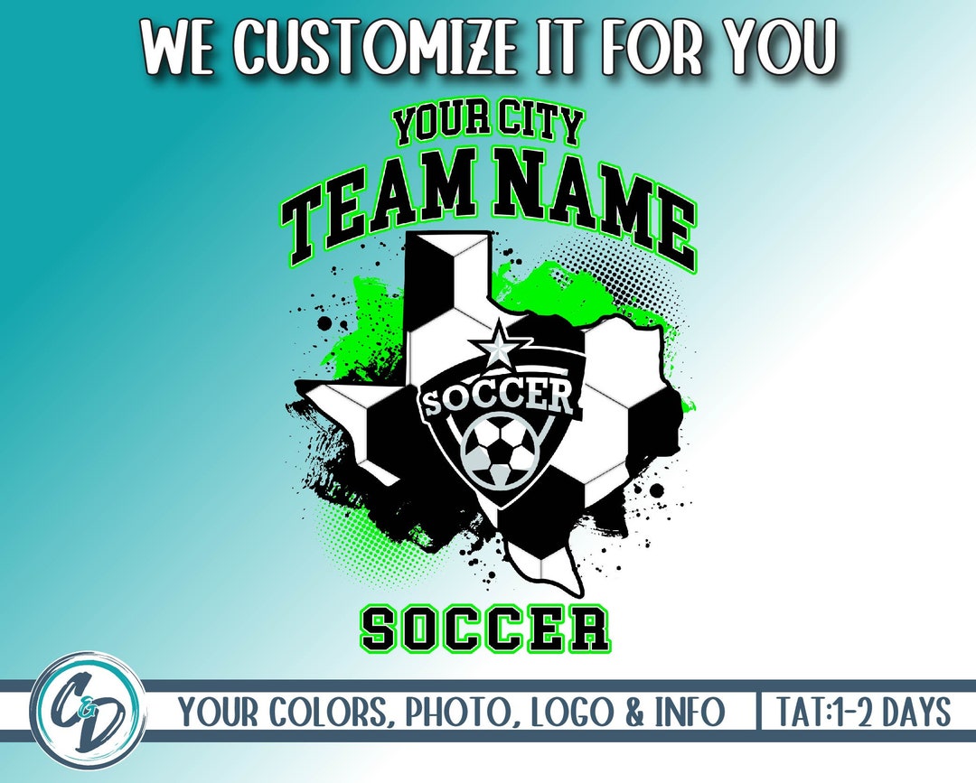 Custom Soccer State Design, Soccer Custom Mascot PNG, Shirt Design ...