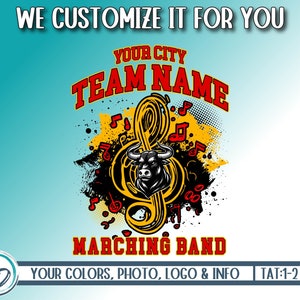Custom Marching Band Design, Marching Band Personalized PNG, Marching Band Mascot PNG, Marching Band Shirt Design, We Customize For You