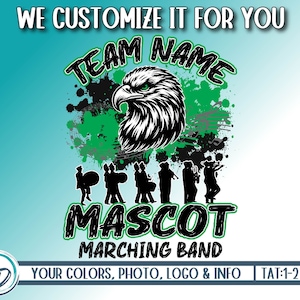 Marching Band Personalized PNG, Custom Marching Band Design, Marching Band Mascot PNG, Marching Band Shirt Design, We Customize For You