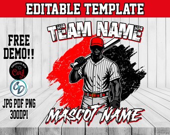 Custom Baseball Name Shirt Template CORJL | Editable Baseball Graphic Design for Team Shirts, Hats & Merchandise | State Champs PNG