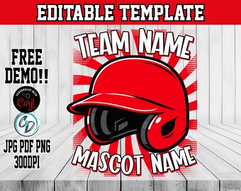 Baseball Mom & Team Shirt Design Editable Template | CORJL Custom Baseball Apparel for T-Shirts, Hats, Gear Bags | Champions Playoffs PNG