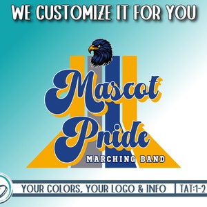 Marching Band Shirt Design, Marching Band Personalized PNG, Custom Marching Band Design, Marching Band Mascot PNG, We Customize For You