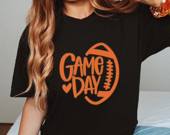 Game Day Shirt, Football Fan Shirt, Oversized Sports Tee, Vintage Style Football Shirt, Comfort Colors Shirt, Superbowl Shirt, Kids Football