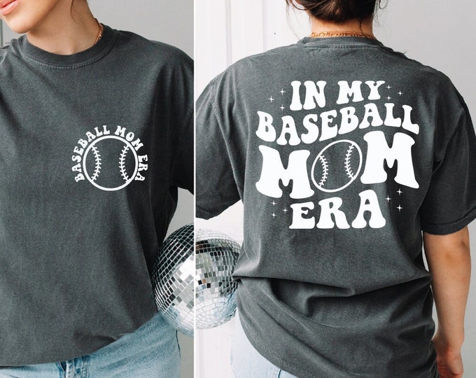 In My Baseball Mom Era Shirt, Baseball Mama Shirt, Mom Era Shirt, Retro Game Day Shirt, Mom Life Shirt, Sports Mom Gifts, Team Mom Shirt, BP
