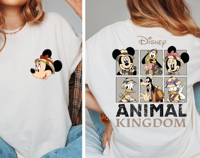 Custom Disney Animal Kingdom Mickey Minnie Comfort Colors Shirt, Disney Animal Kingdom Safari Mode Shirt, Disney Family Animal Kingdom , BP
