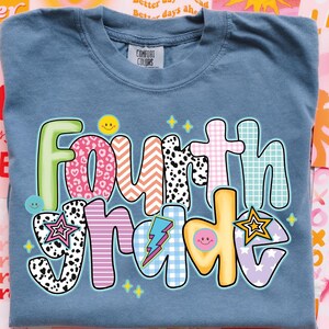 Comfort Colors Fourth Grade Teacher Shirt