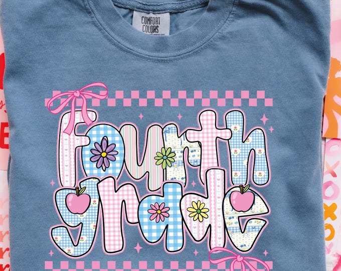 Comfort Colors Fourth Grade Teacher Shirt, 4th Grade Teacher Shirt, Teacher Shirt Fourth Grade, Teacher Shirt 4th Grade, Teacher Tshirt