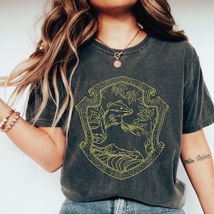 Personalized Yellow House Shirt, Wizard School Shirt, Wizard House Tshirt, Universal Studios Shirt, Magic School Shirt, Magical Tee, Hflpuf