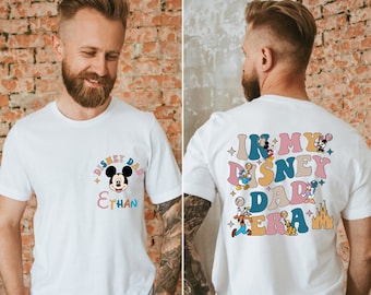 Custom Name In My Disney Dad Era Shirt, Disney Fathers Day Shirt, Mickey Mouse Dad Shirt, Disney Boy Shirt, Disney Grandpa Tee, Gift For Him