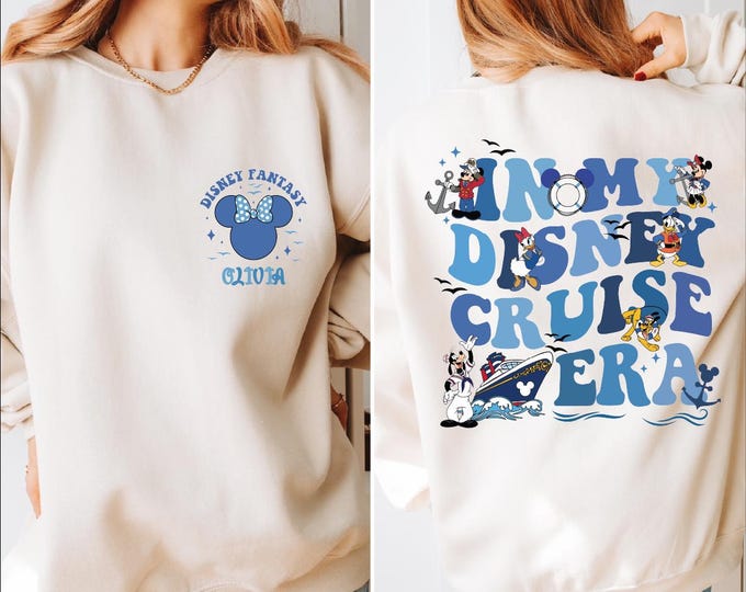 Custom Name In My Disney Cruise Era Sweatshirt, Disney Family Cruise Sweater, Disney Cruise Hoodie,Walt Disney World,Disney Family Vacation