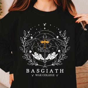 Basgiath Sweatshirt: Dragon Bookworm Romantasy Fandom Merch