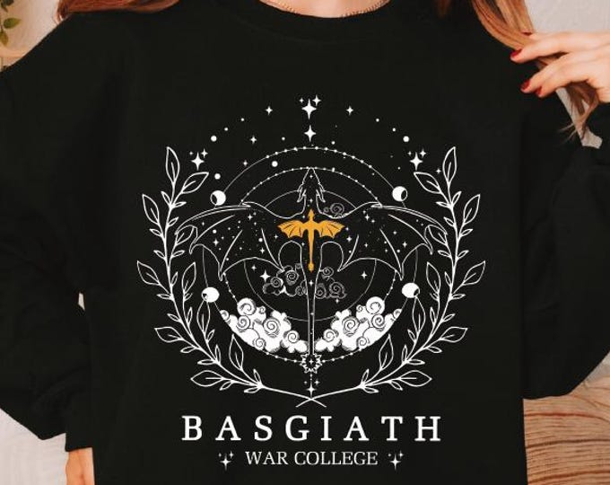 Basgiath Sweatshirt, Romantasy Book, Fandom Merch Bookish, Dragon Bookworm Gift for Her, Booktok Booknerd Read Hoodie, Booklover Book Loving