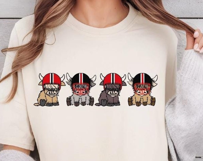 Tampa Bay Highland Cow Football Shirt, Comfort Colors Tampa Bay Football Shirt, Tampa Bay Football Game Day T-Shirt, Tampa Bay Football Tee