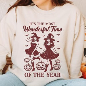 It&#39;s the Most Wonderful Time Of The Year Halloween Sweatshirt, Halloween Sweatshirt, Cute Halloween Gift, Wonderful Time Of The Year Hoodie
