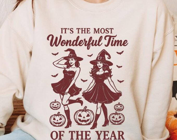 It's the Most Wonderful Time Of The Year Halloween Sweatshirt, Halloween Sweatshirt, Cute Halloween Gift, Wonderful Time Of The Year Hoodie