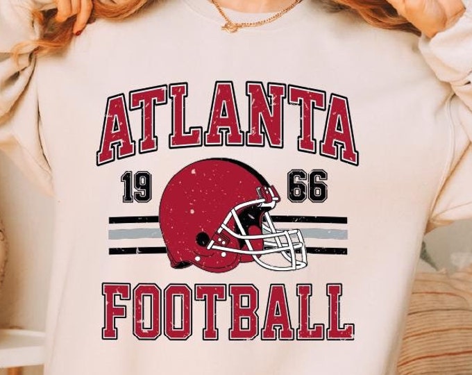Atlanta Football Vintage Style Sweatshirt, Atlanta Football Sweatshirt, Atlanta Fan Sweatshirt, Sunday Atlanta Football Hoodie, Game Day