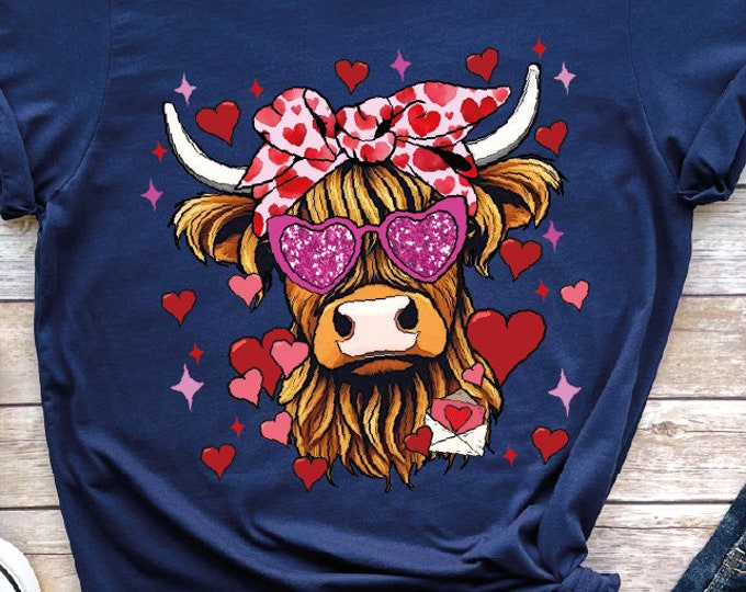 Highland Cow Mother Shirt, Heifer Valentine Shirt, Mothers Day Gift, Western Mother Shirt, Cow Lover Gift, Funny Mom Shirt, Gift for Mom