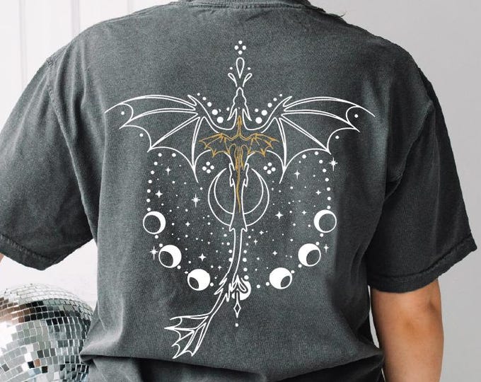 Fourth Wing Shirt, Basgiath War College T-Shirt, Violet Sorrengail, Bookish Shirt, Xaden Riorson, Fantasy Book Dragon Shirt, Back Design Tee