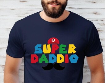 Super Daddio Gamer Dad Shirt, Funny Father's Day Gift Tee, Father's Day Shirt, Super Dad Shirt, Gamer Daddy Shirt, Fathers Day Gift