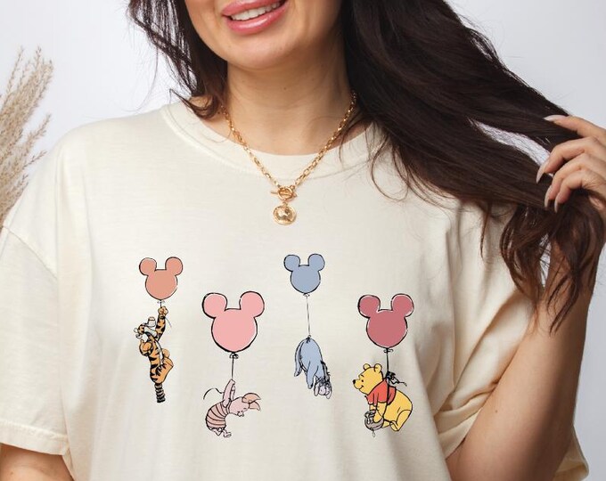 Comfort Colors Winnie The Pooh And Friends Shirt, Disney Pooh Shirt, Disneyland Shirt, Pooh Bear Shirt, Disney Shirt, Disney Trip Sweatshirt