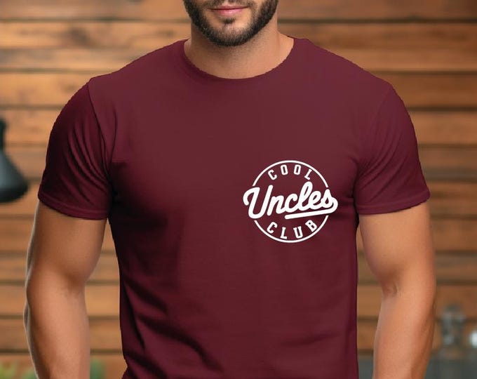 Cool Uncles Club Shirt, Pregnancy Announcement Comfort Colors TShirt for Uncle, Cool Uncle T-Shirt for New Uncle, Funny Gift for Uncle to Be