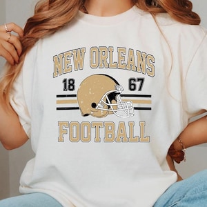 Distressed New Orleans Football Shirt, Vintage Style New Orleans Football T-shirt, Gift for New Orleans Saints, Football Fan Gift, Game Day
