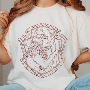 Personalized Red House Shirt, Wizard School Shirt, Wizard House Tshirt, Universal Studios Shirt, Magic School Shirt, Magical Tee, Grfdor Tee