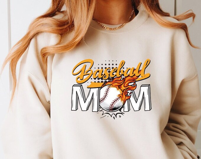 Baseball Mom Sweatshirt, Sports Mom Hoodie, Trendy Mom Sweatshirt, Gifts For Mom, Mothers Day Gift, Mama Life Sweatshirt, Baseball Hoodie