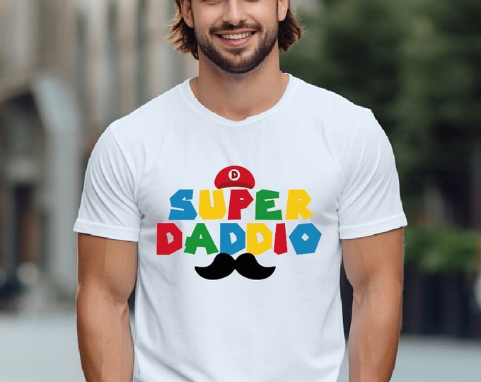 Super Daddio Shirt, Funny Dad Tshirt, Father's Day Shirt, Super Dad Shirt, Gamer Daddy Shirt, Father Gift Tee, Fathers Day Gift, Funny Shirt