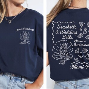 Mermaid Bachelorette Party Shirts: Coastal Beach Bridal Tees