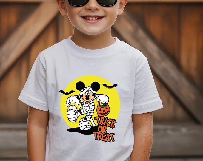Mickey Halloween Toddler Shirt, Disney Mickey Halloween Kids Shirt, Mickey Mouse Halloween Shirt, Trick or Treat Shirt,Halloween Toddler Tee